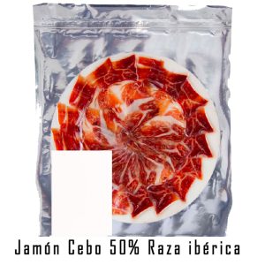 Iberico Ham de Cebo 50% Iberian breed cut with a knife (100gr)