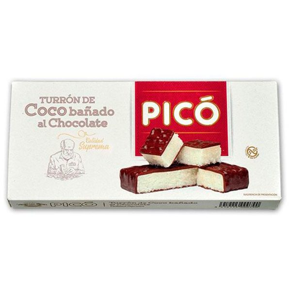 Coconut nougat covered in chocolate Picó 200 grams